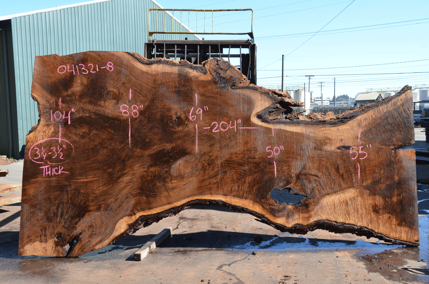 Oregon Black Walnut Slab 041321-08 Sauvie
