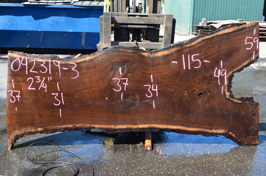 Oregon Black Walnut Slab 042319-03