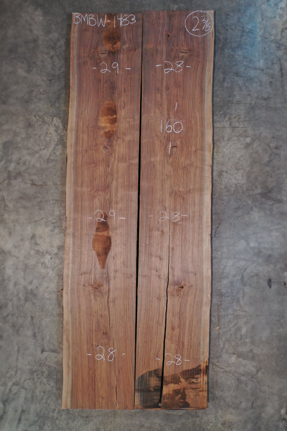 Oregon Black Walnut Bookmatch BMBW-1483