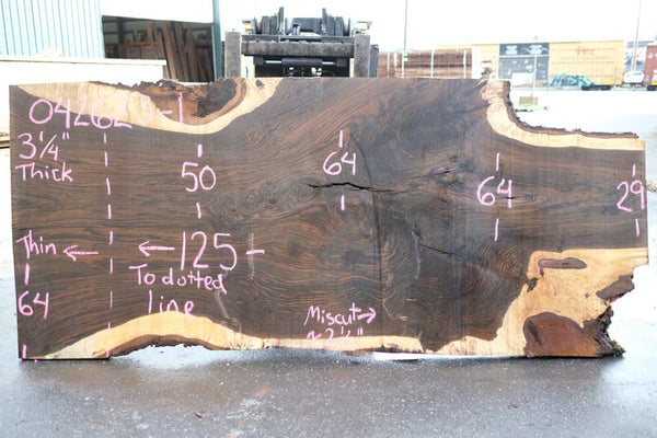 Oregon Black Walnut Slab 042623-01