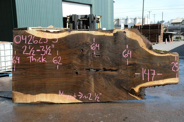 Oregon Black Walnut Slab 042623-03