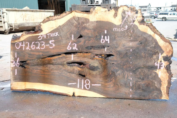 Oregon Black Walnut Slab 042623-05