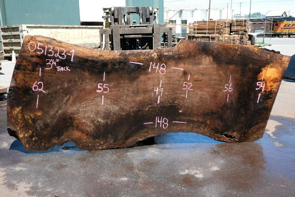 Oregon Black Walnut Slab 051323-01