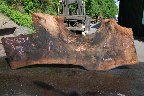 Oregon Black Walnut Slab 051323-04