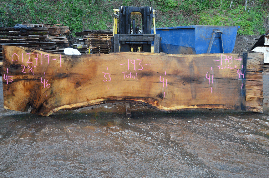 012719-01 Oregon White Oak Slab