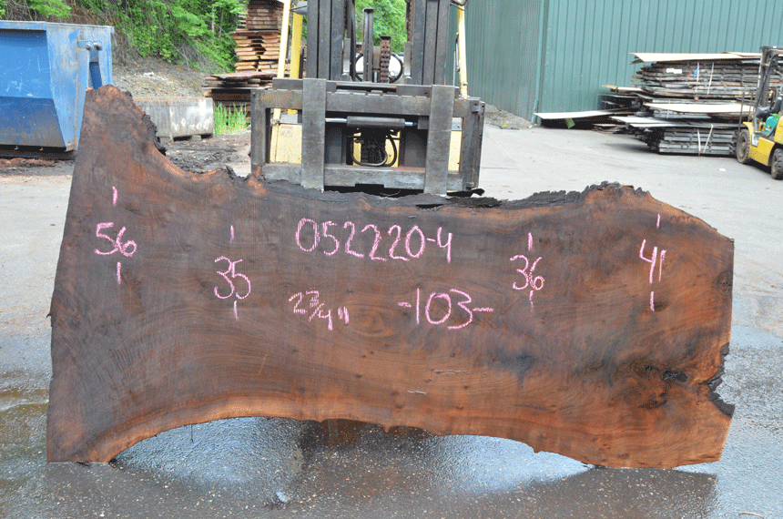 Oregon Black Walnut Slab 052220-04