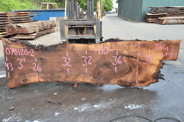 Oregon Black Walnut Slab 070120-02