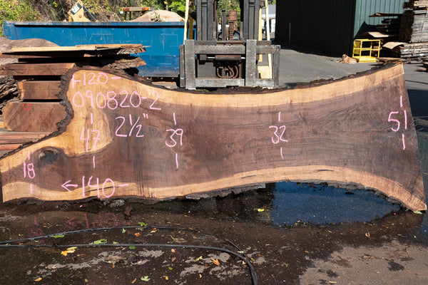 Oregon Black Walnut Slab 090820-02