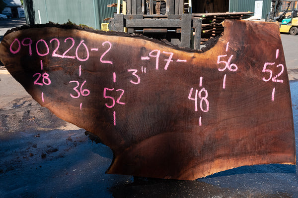 Oregon Black Walnut Slab 090220-02