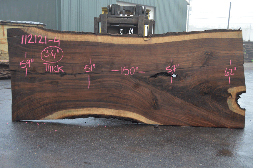 Oregon Black Walnut Slab 112121-04