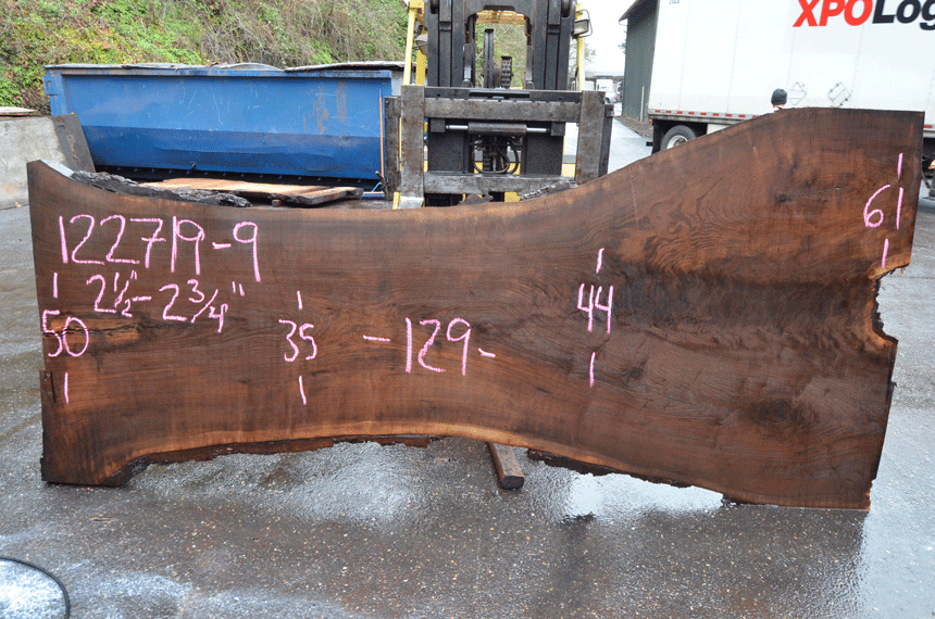 Oregon Black Walnut Slab 122719-09