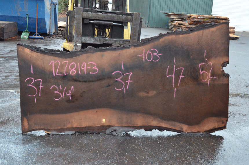 Oregon Black Walnut Slab 122819-03