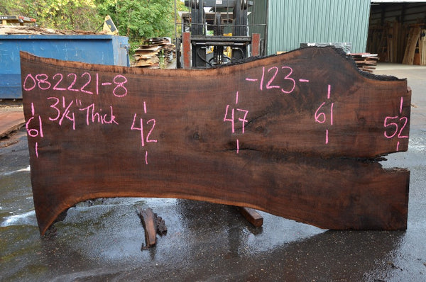 Oregon Black Walnut Slab 082221-08
