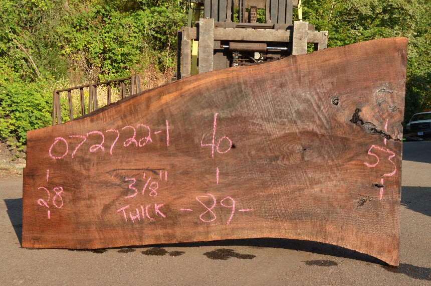 Oregon Black Walnut Slab 072722-01