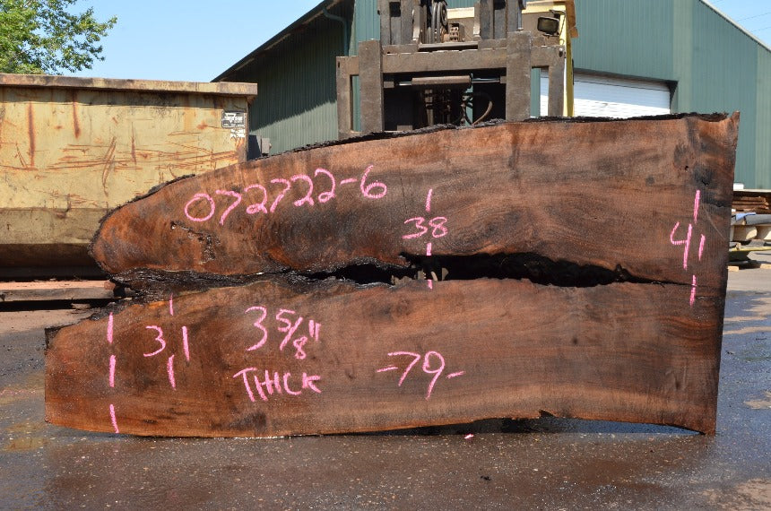 Oregon Black Walnut Slab 072722-06