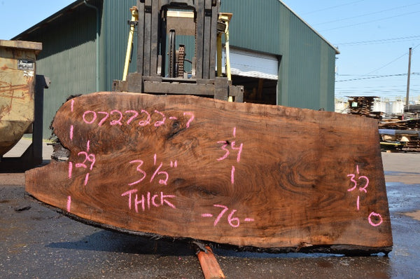 Oregon Black Walnut Slab 072722-07