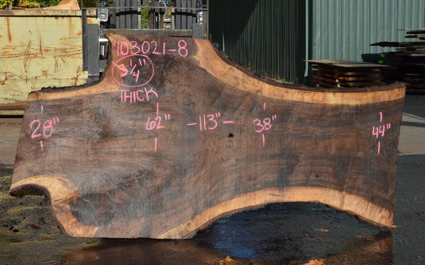 Oregon Black Walnut Slab 103021-08