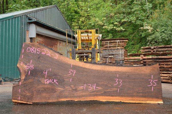 Oregon Black Walnut Slab 081522-02