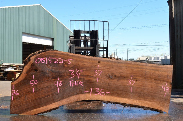 Oregon Black Walnut Slab 081522-05