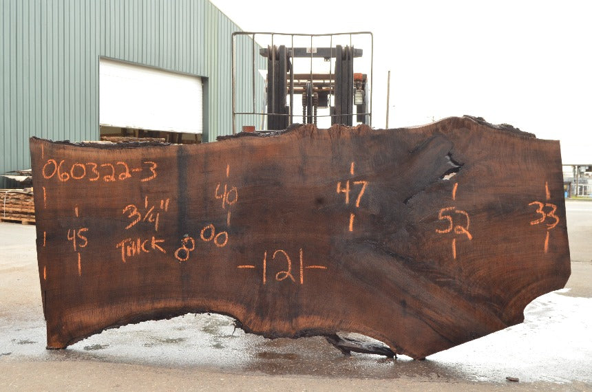 Oregon Black Walnut Slab 060322-03