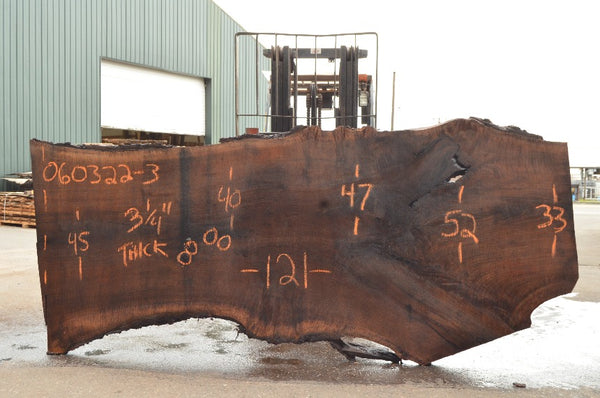 Oregon Black Walnut Slab 060322-03