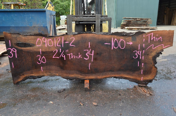 Oregon Black Walnut Slab 090121x-02