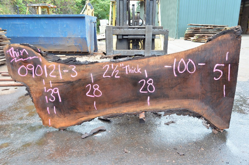 Oregon Black Walnut Slab 090121x-03