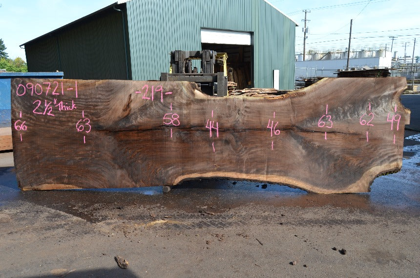 Oregon Black Walnut Slab 090721-01