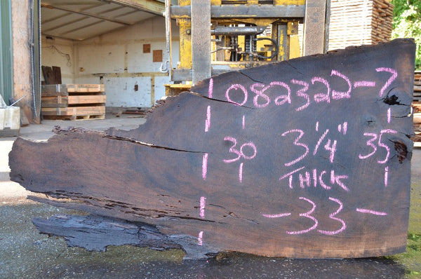 Oregon Black Walnut Slab 082322-07