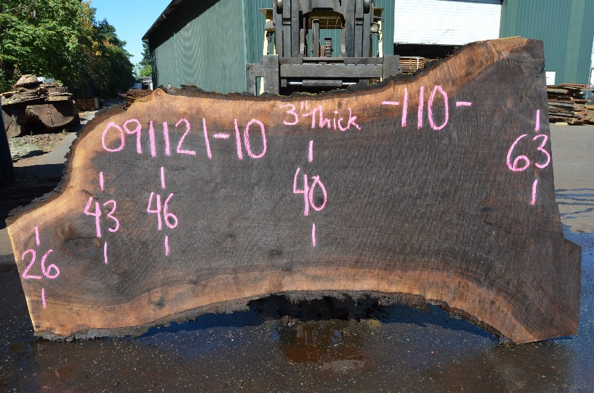Oregon Black Walnut Slab 091121-10
