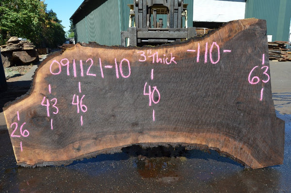Oregon Black Walnut Slab 091121-10