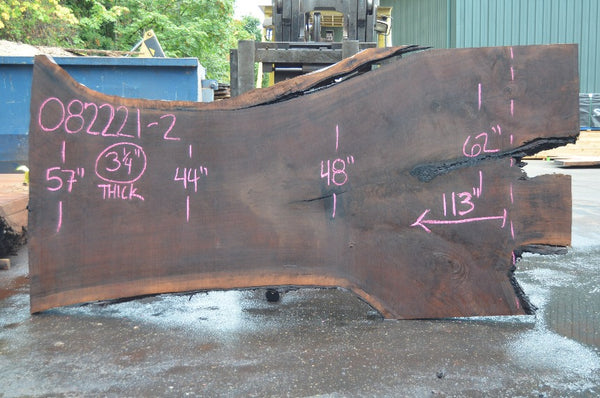 Oregon Black Walnut Slab 082221-02