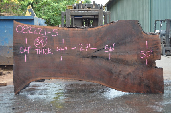 Oregon Black Walnut Slab 082221-05