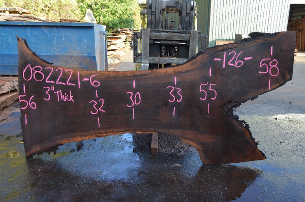 Oregon Black Walnut Slab 082221-06