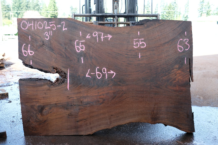 Oregon Black Walnut Slab 041025-02