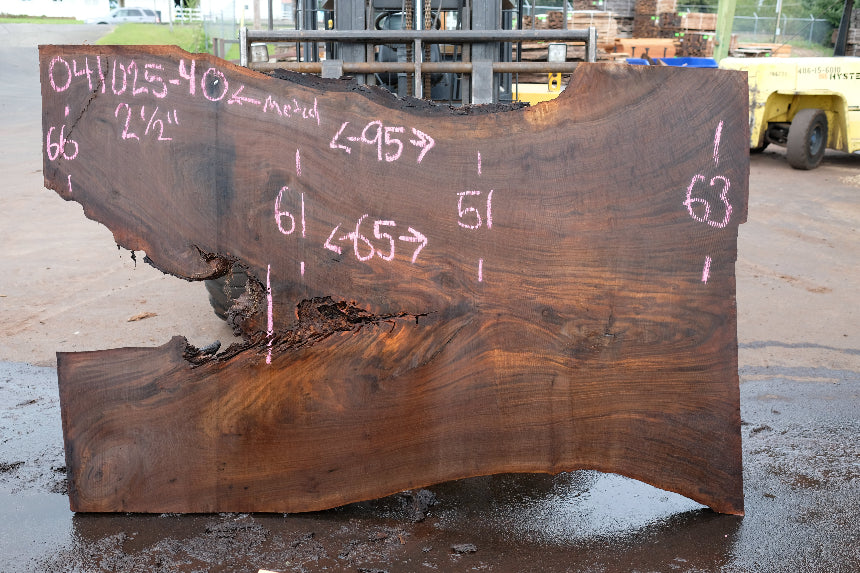 Oregon Black Walnut Slab 041025-04