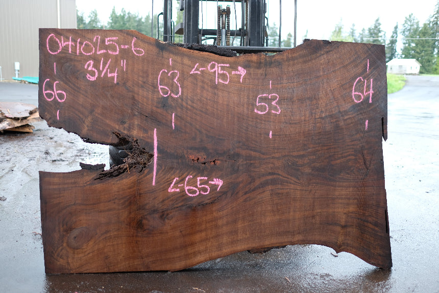 Oregon Black Walnut Slab 041025-06