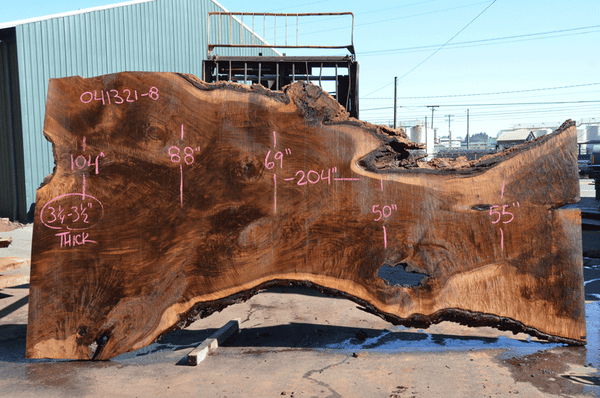 Oregon Black Walnut Slab 041321-08 Sauvie