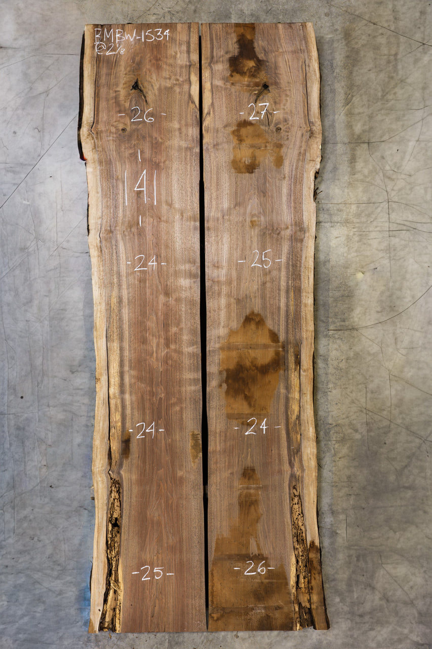 Oregon Black Walnut Bookmatch BMBW-1534