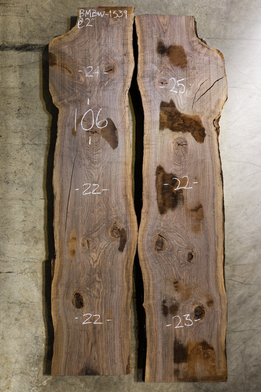 Oregon Black Walnut Bookmatch BMBW-1539