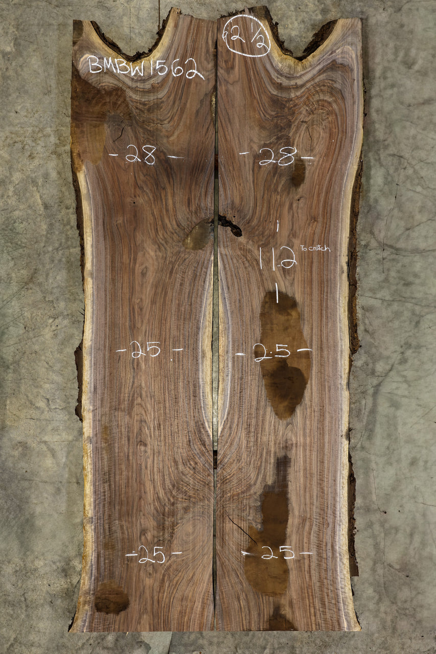 Oregon Black Walnut Bookmatch BMBW-1562