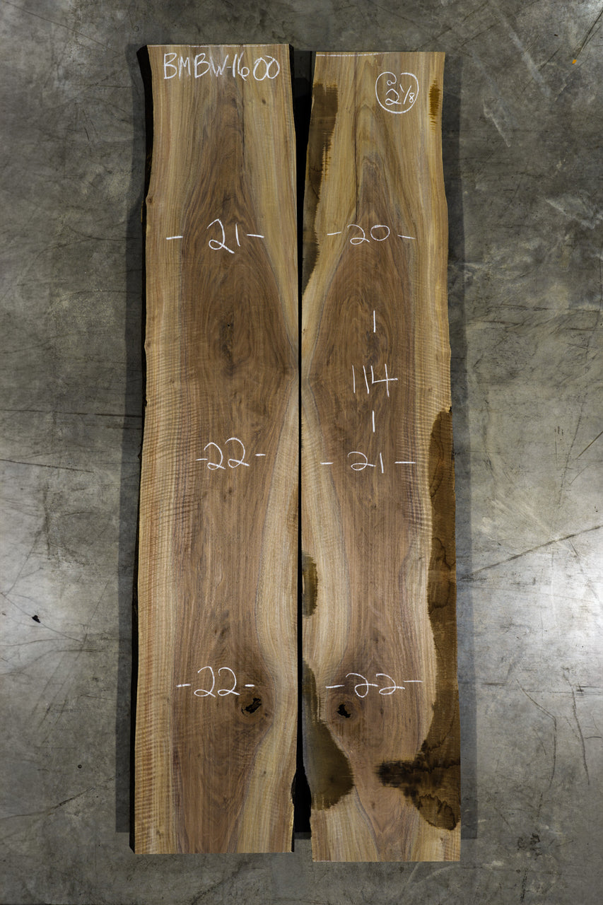 Oregon Black Walnut Bookmatch BMBW-1600