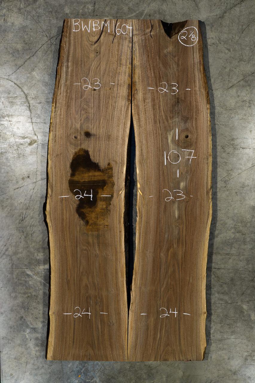 Oregon Black Walnut Bookmatch BMBW-1604