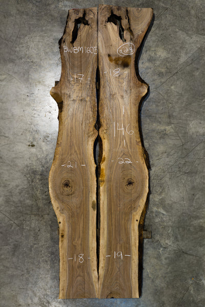 Oregon Black Walnut Bookmatch BMBW-1605