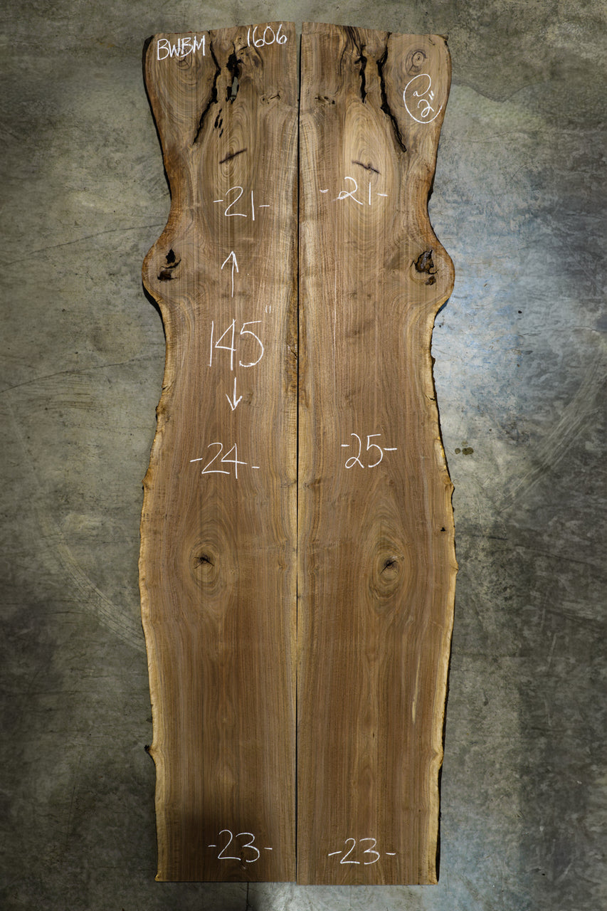 Oregon Black Walnut Bookmatch BMBW-1606