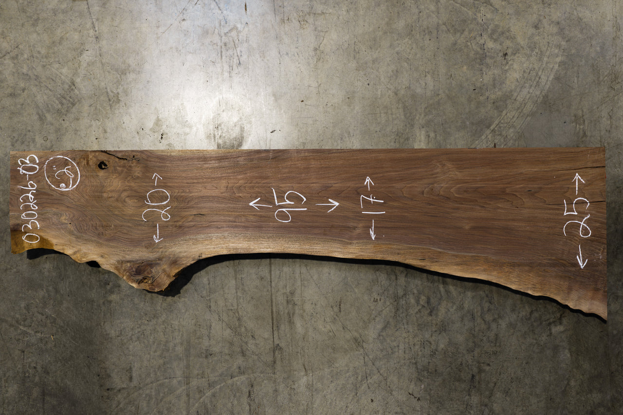 Oregon Black Walnut Slab 080226-03