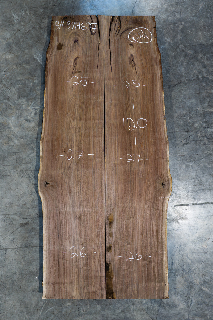 Oregon Black Walnut Bookmatch BMBW-1607