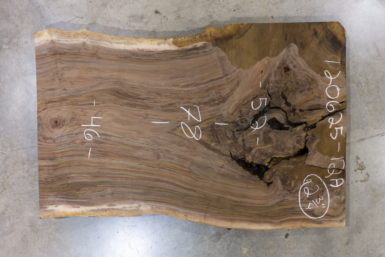 Oregon Black Walnut Slab 120625-12A