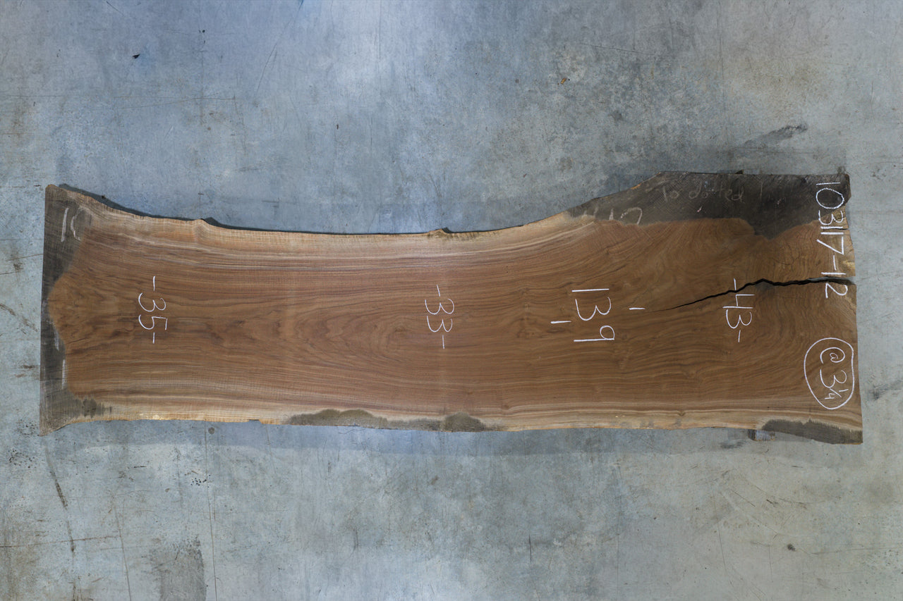 Oregon Black Walnut Slab 103117-12