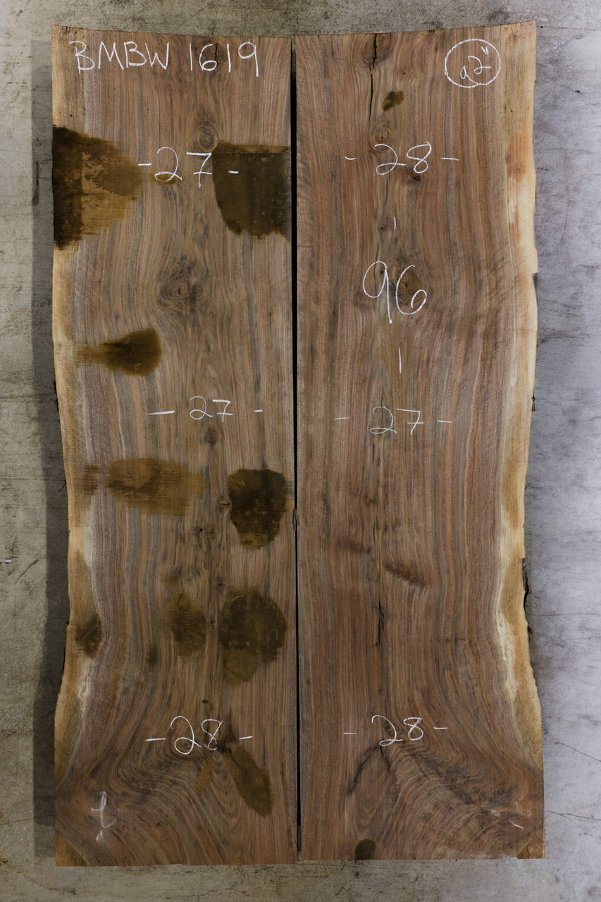 Oregon Black Walnut Bookmatch BMBW-1619